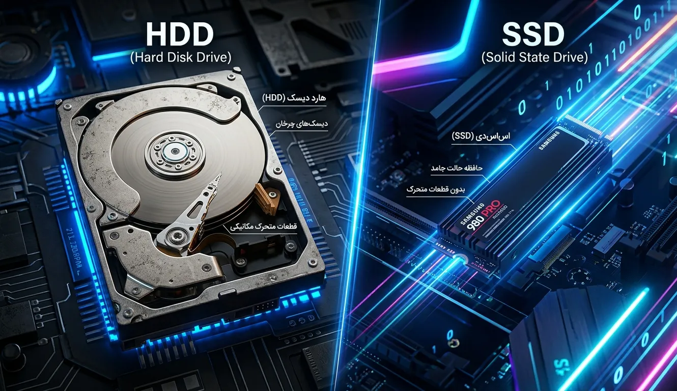 مقایسه فضای ذخیره سازی در کنسول ها | SSD یا HDD؟